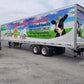Vinyl wrap installed on tractor trailer.  Full service wrap shop prints and installs vinyl vehicle wraps.