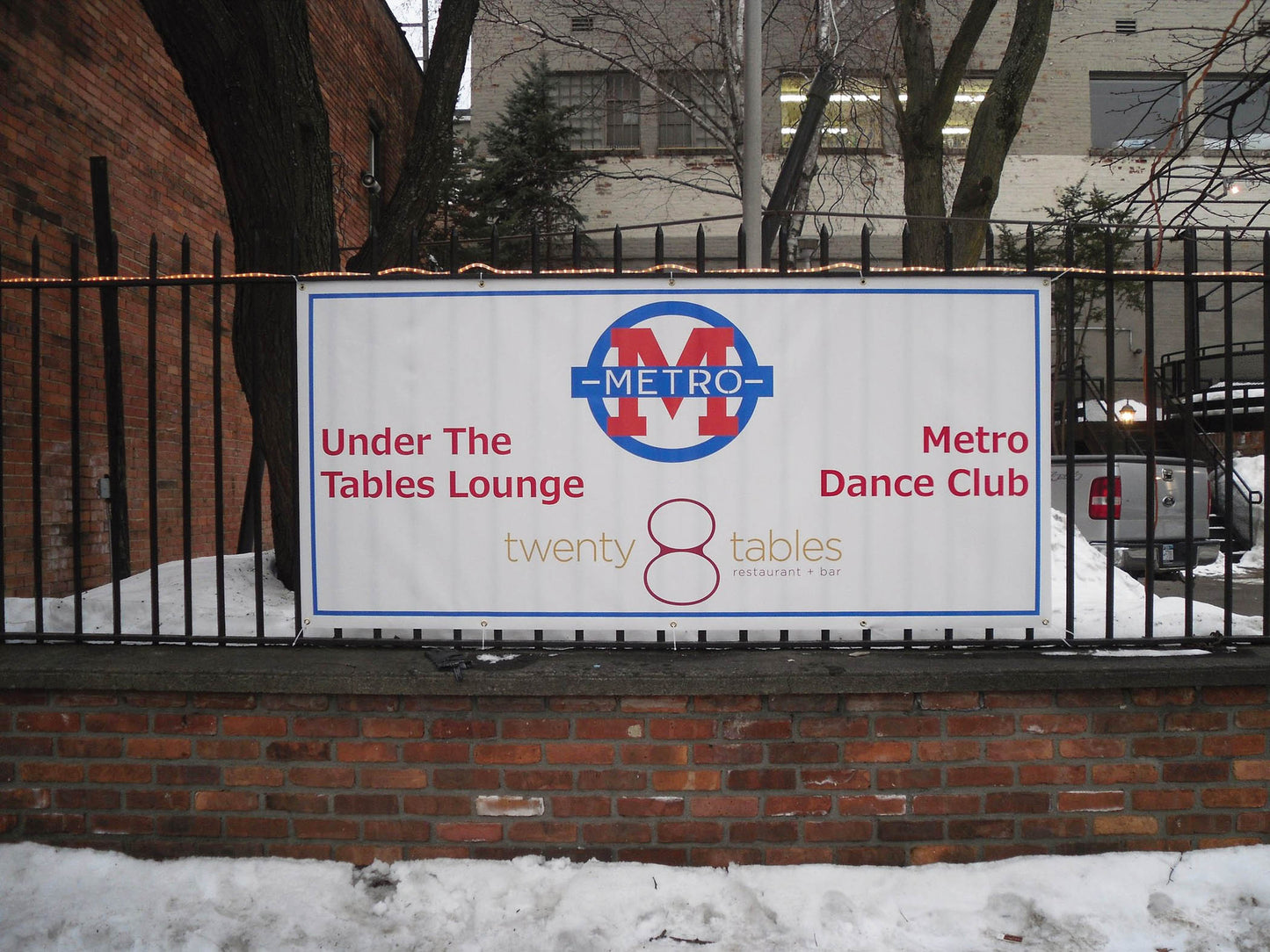 13 oz. full color vinyl banner with power tapped edges and grommets. Outdoor durable full color, digitally printed vinyl banner.