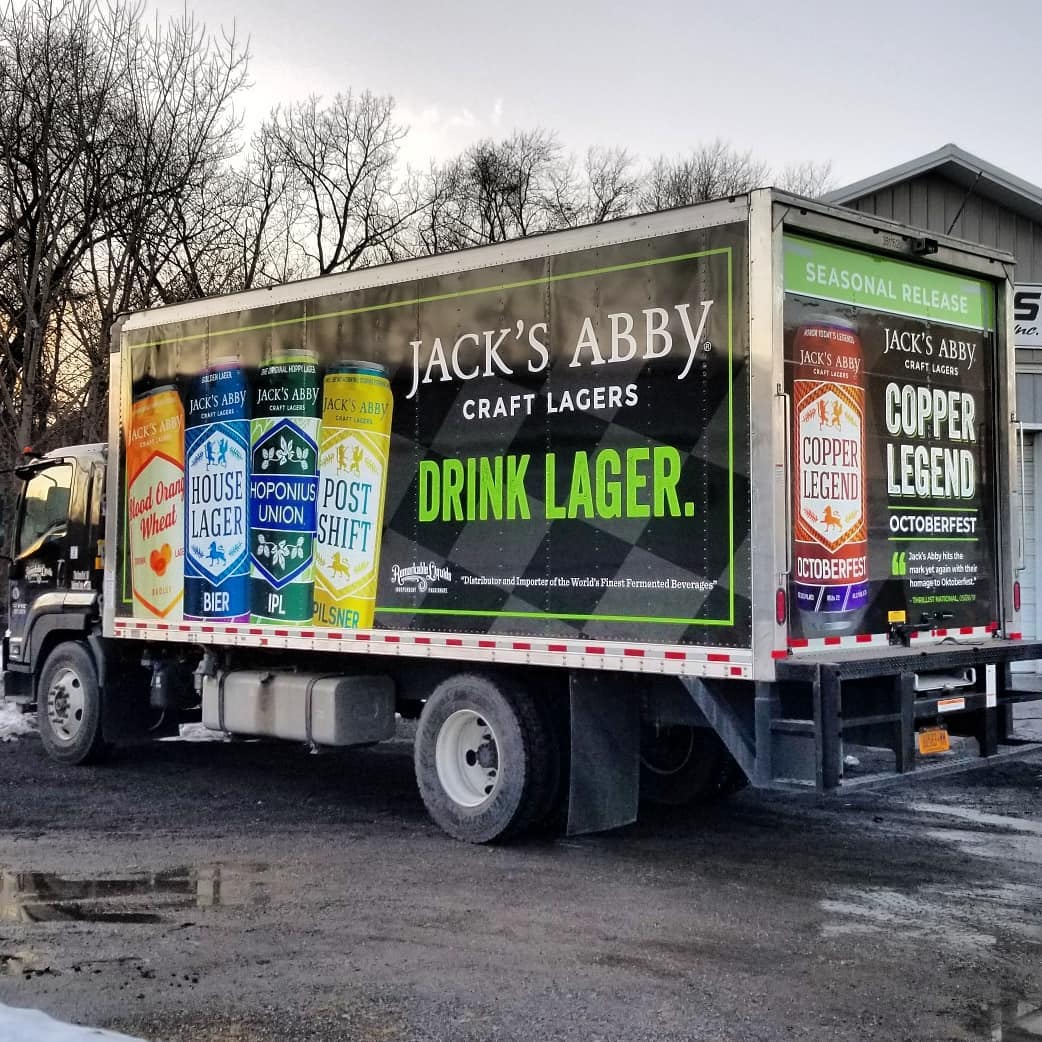 Full vinyl wrap printed and installed on box truck by All Signs & Graphics Inc.