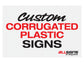 Corrugated Plastic Signs